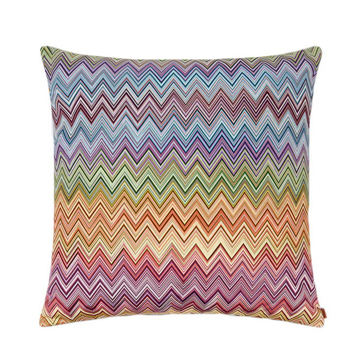 Jarris 156 Kırmızı Çok Renkli Zigzag Desenli Dekoratif Yastık 60 x 60 cm