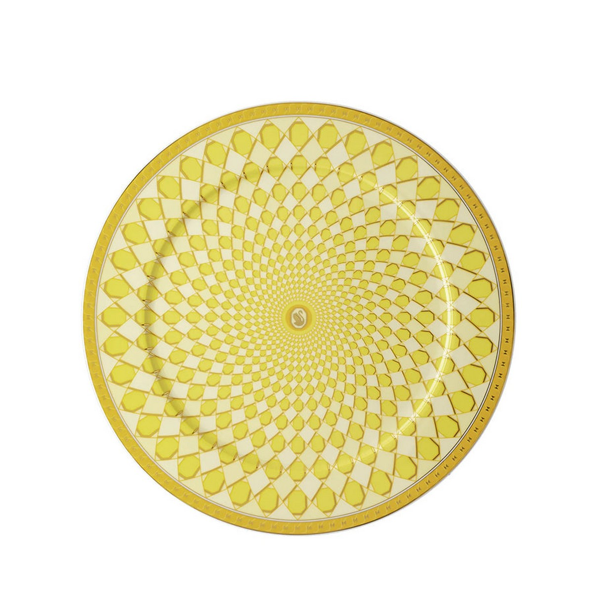 Signum Jonquil Sarı Porselen Servis Tabağı 33 cm