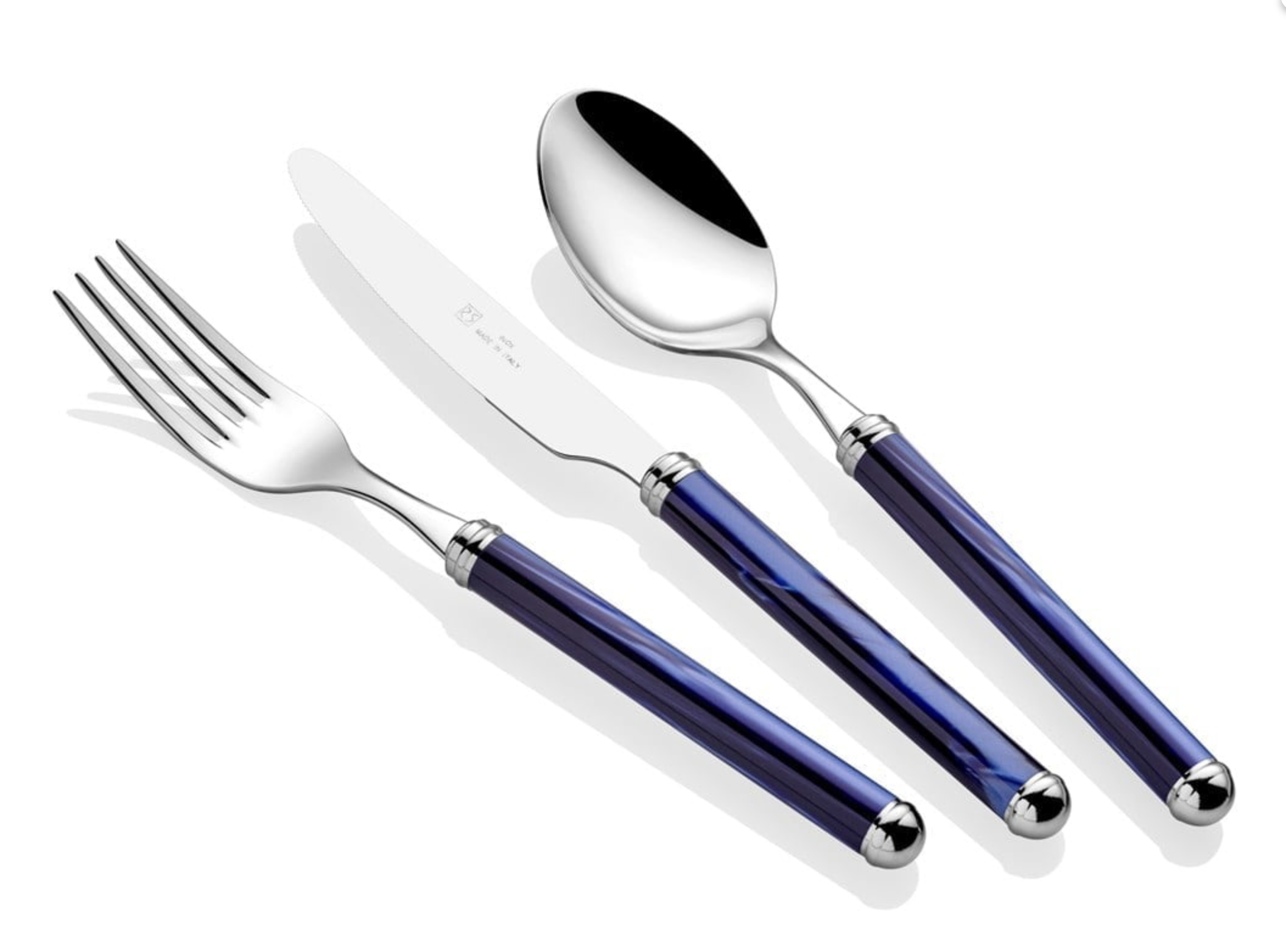 Rivadossi Rodi Navy 75 Pieces Cutlery Set