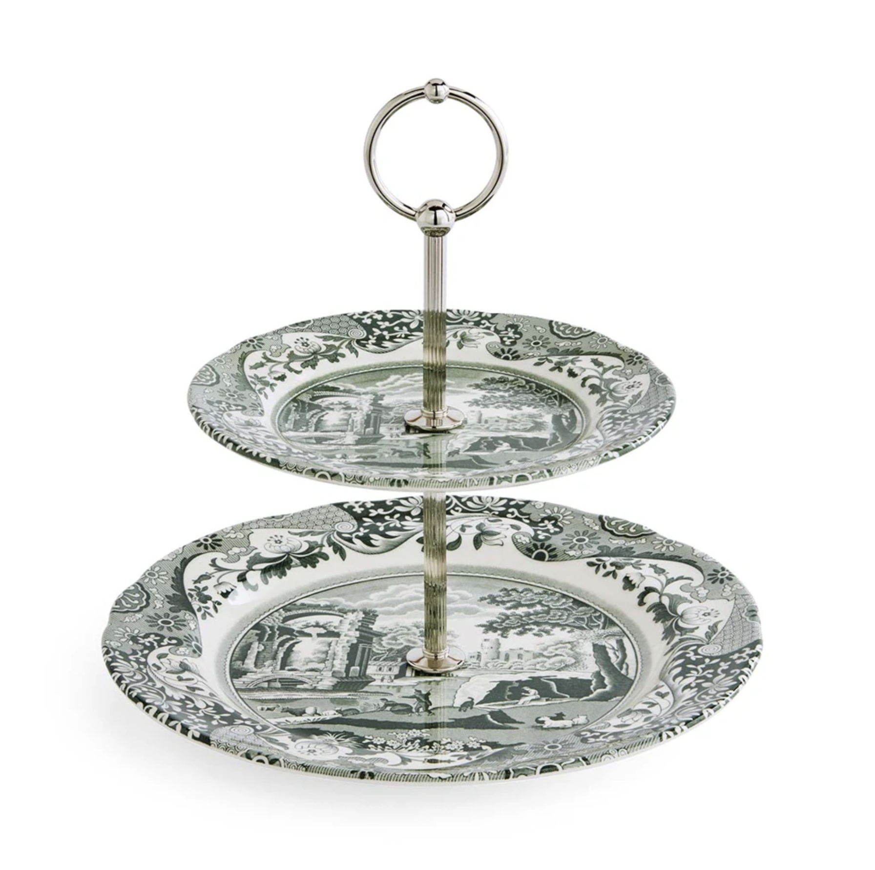 Spode Heritage Green Italian 2 katlı servis