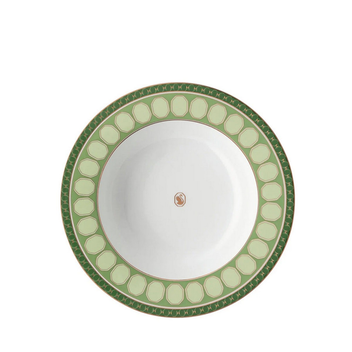Signum Fern Yeşil Porselen Çukur Tabak 24 cm