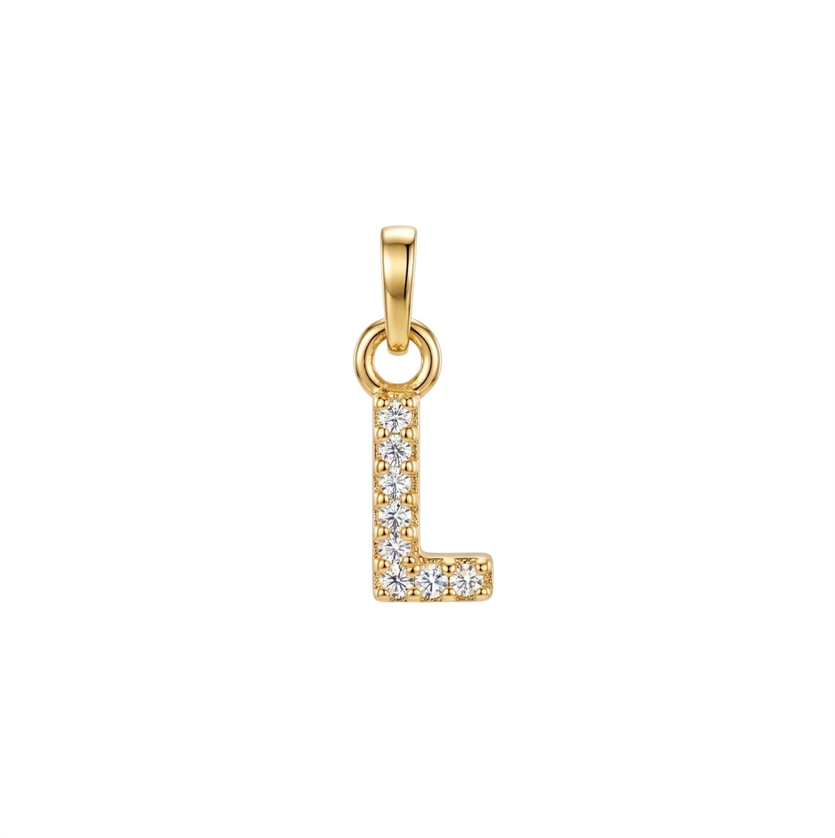 Letter L Charm - Gold