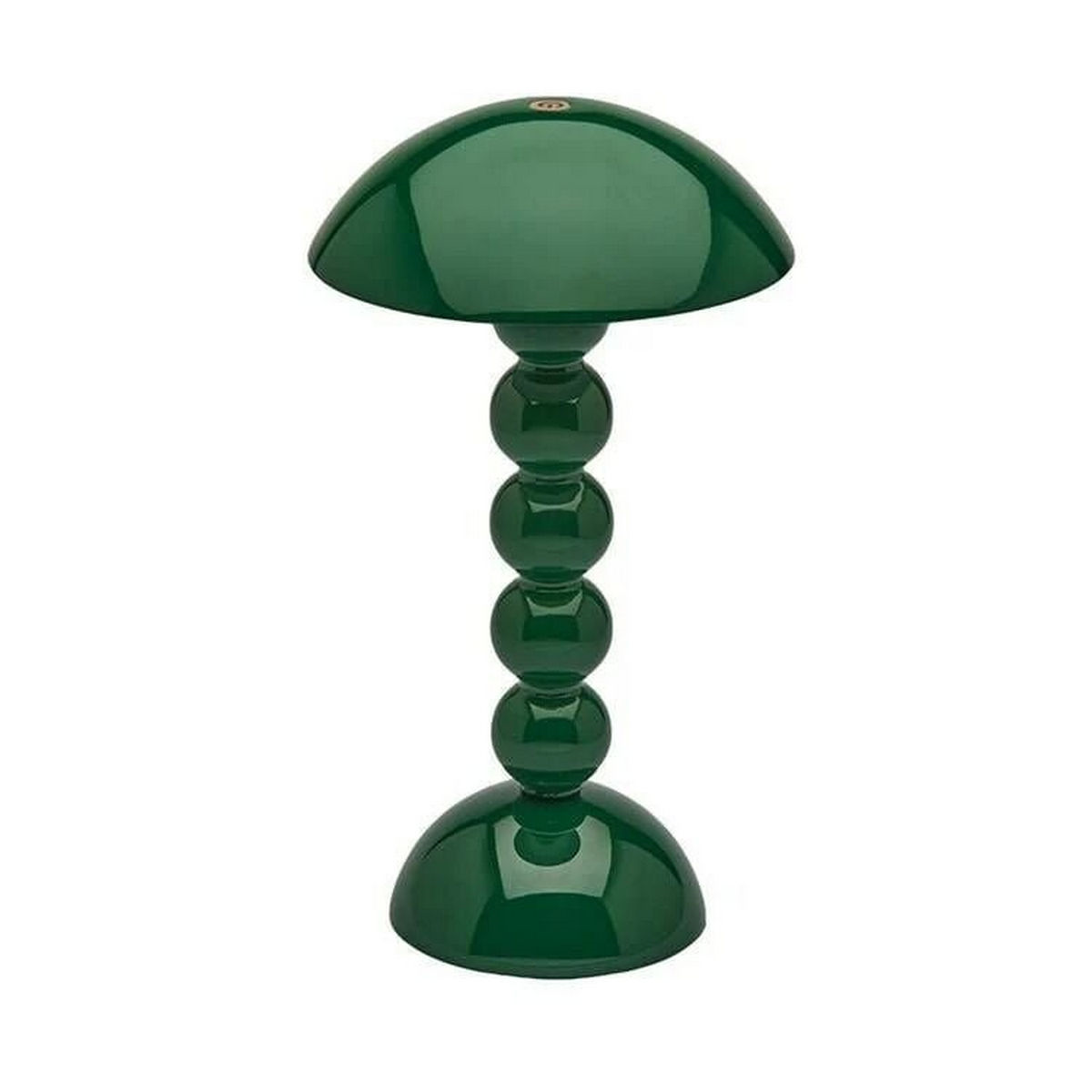 Racing Green Lacquer Rechargeable Bobbin Rechargeable LED Table Lamp