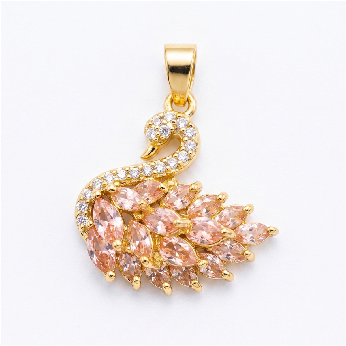 Swan Gold Charm