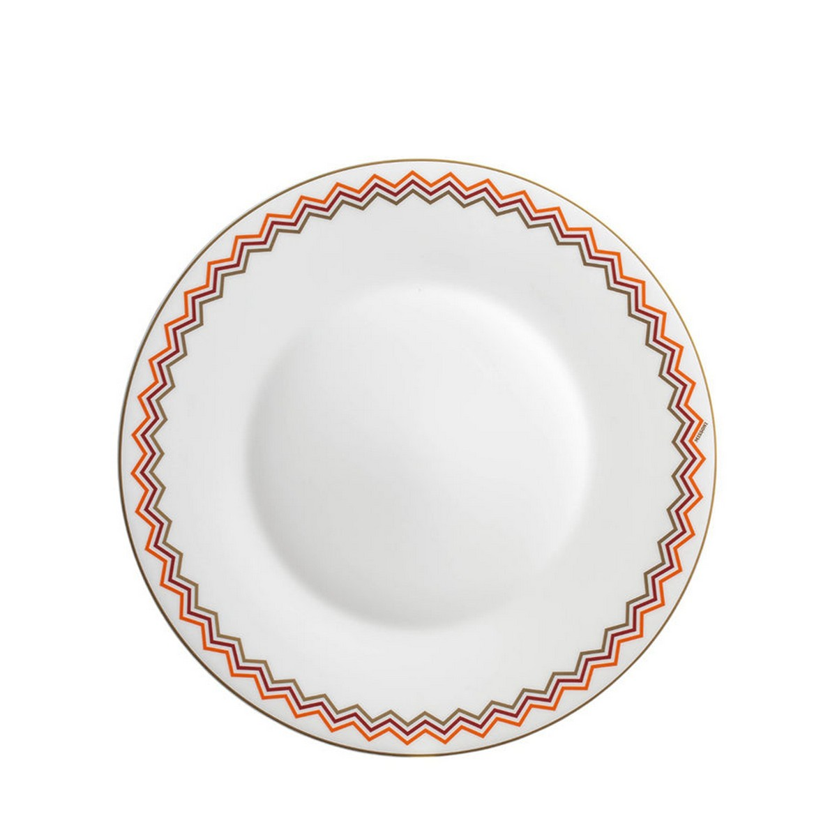 Iconic Turuncu Bordo Porselen Servis Tabağı & Supla 32 cm