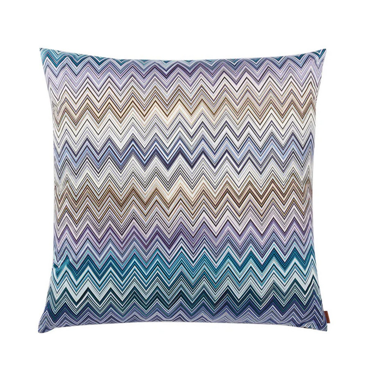 Jarris 150 Mavi Çok Renkli Zigzag Desenli Dekoratif Yastık 60 x 60 cm