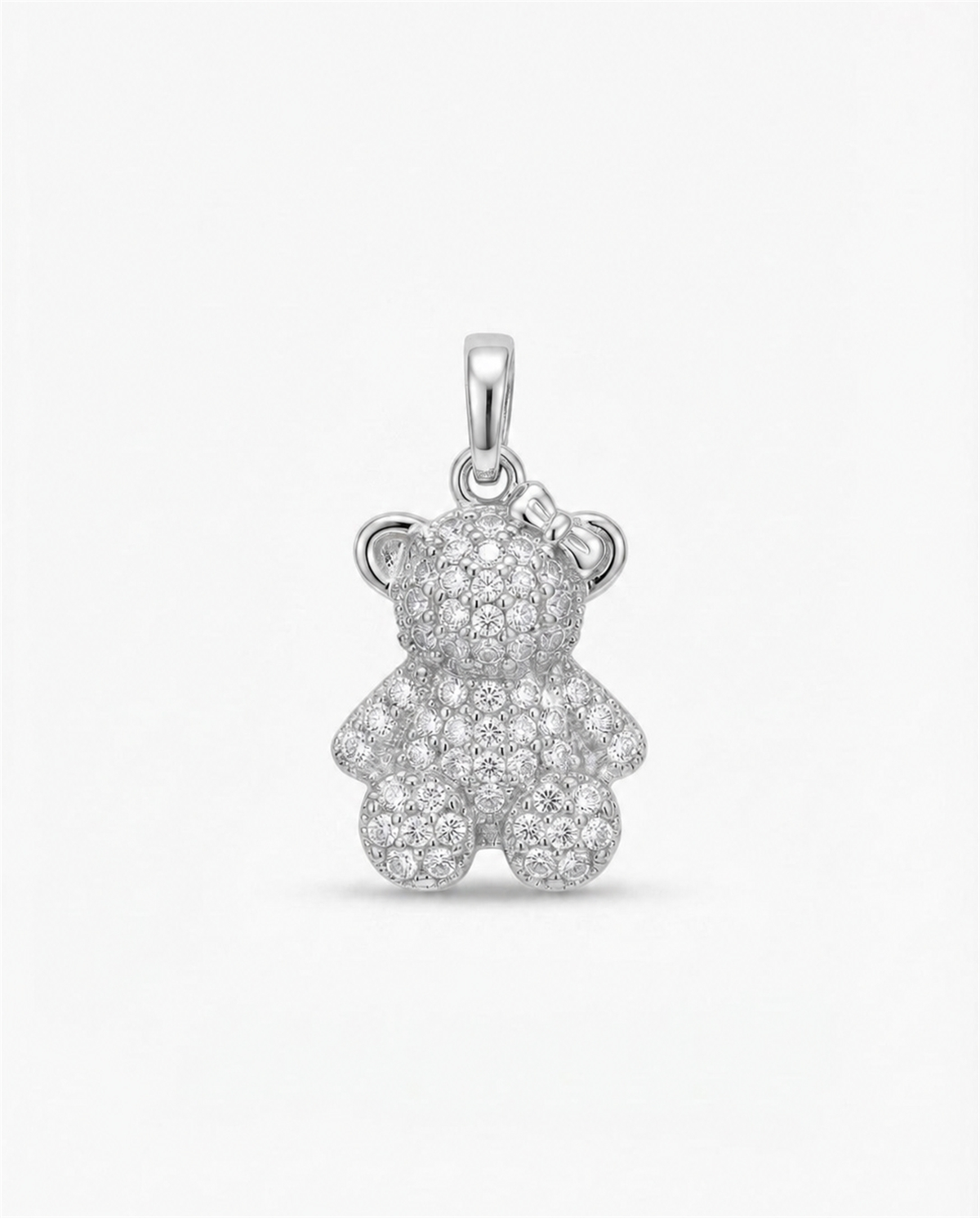 Teddy Charm - Silver