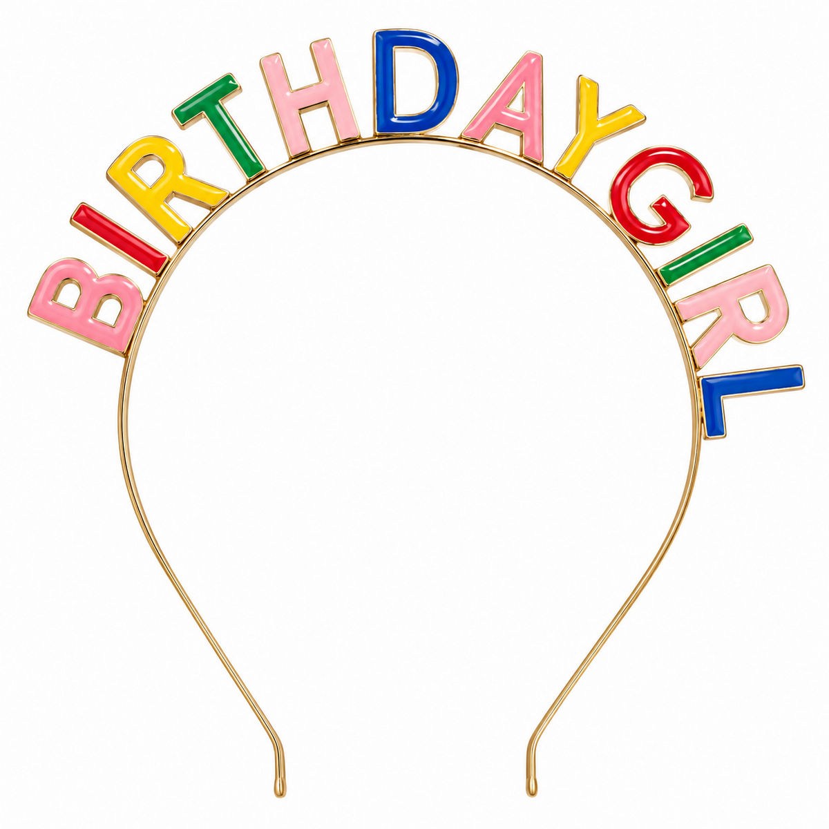 Birthday Girl Metal Renkli Taç