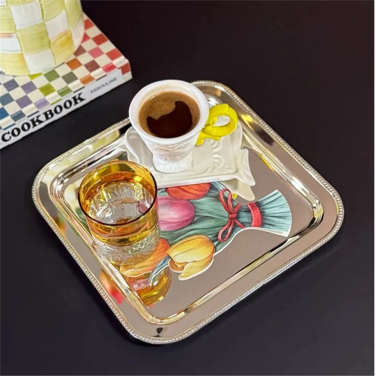Lale 4lü Bardak Matı