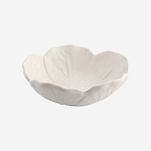 BORDALLO PINHEIRO Cabbage Beyaz Seramik Çorba Kasesi 12 Cm
