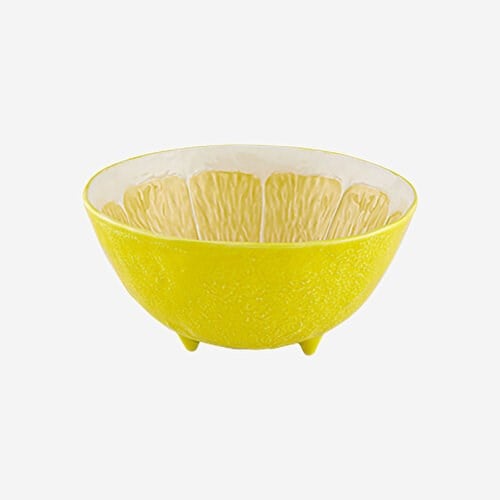 BORDALLO PINHEIRO Lemon Sarı Seramik Servis Kasesi 23,5 Cm