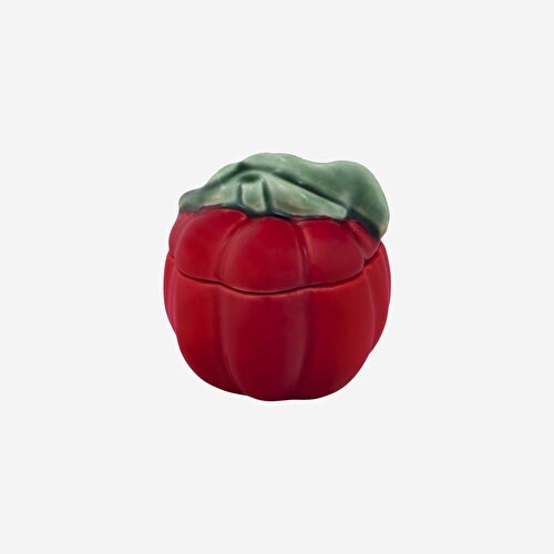 BORDALLO PINHEIRO Tomato Kırmızı Seramik Saklama Kabı 6,5 Cm