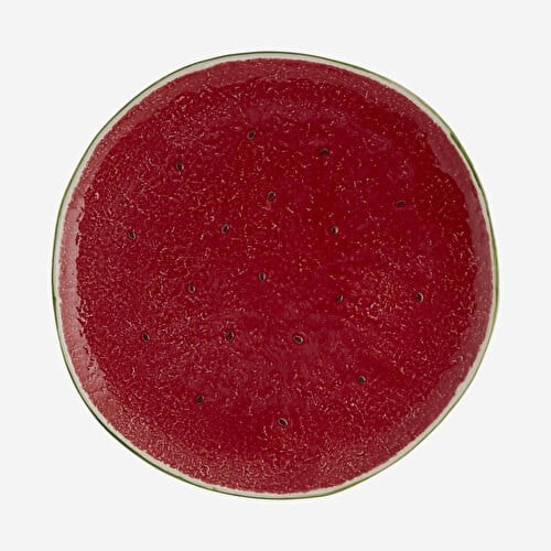 BORDALLO PINHEIRO Watermelon Kırmızı Seramik Servis Tabağı 43 Cm