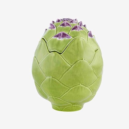 BORDALLO PINHERIO Artichoke Yeşil Seramik Saklama Kabı 25 Cm
