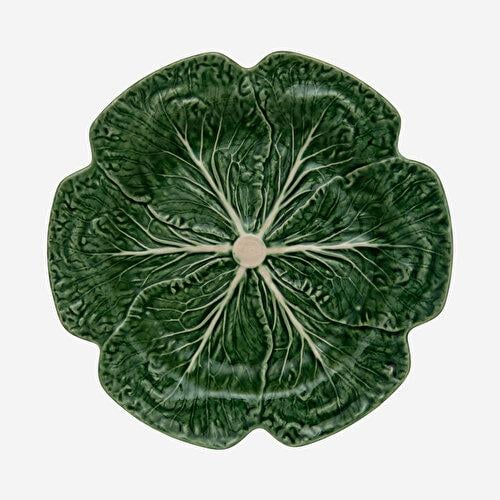 BORDALLO PINHERIO Cabbage Yeşil Seramik Servis Tabağı 30,5 Cm