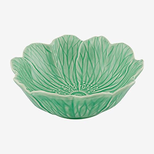 BORDALLO PINHERIO Flora Yeşil Seramik Kase 17 Cm