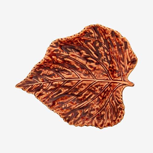 BORDALLO PINHERIO Gudrun Turuncu Seramik Servis Tabağı 21 Cm