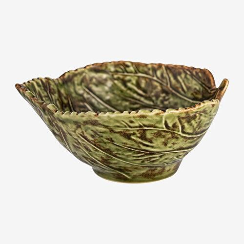 BORDALLO PINHERIO Gudrun Yeşil Seramik Kase 17 Cm