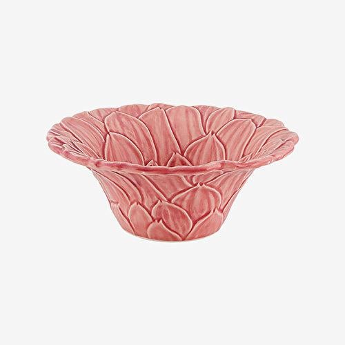 BORDALLO PINHERIO Maria Flor Pembe Seramik Kase 16 Cm
