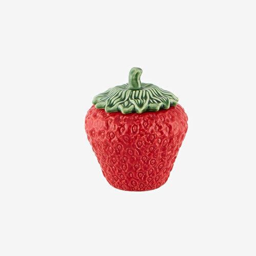 BORDALLO PINHERIO Strawberries Kırmızı Seramik Saklama Kabı 1000 Ml