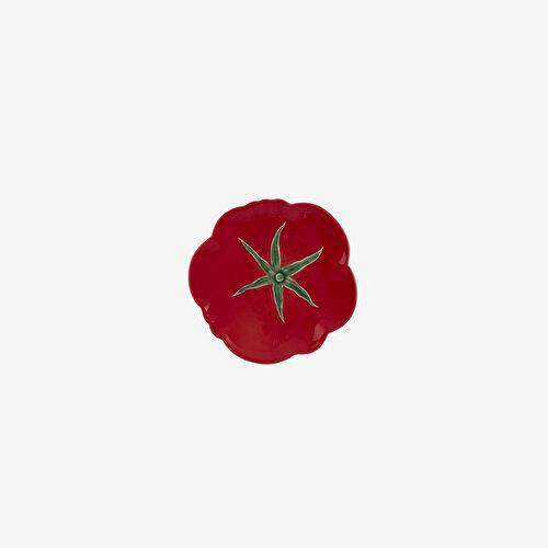 BORDALLO PINHERIO Tomato Kırmızı Seramik Kahvaltı Tabağı 21 Cm