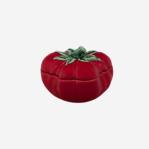 BORDALLO PINHERIO Tomato Kırmızı Seramik Saklama Kabı 16 Cm
