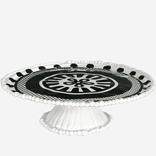 Baci Milano Optical Siyah Melamin Kek Standı 35 Cm