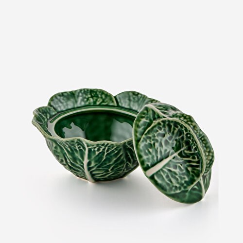 Bordallo Pinheiro Cabbage Yeşil Seramik Servis Kasesi 13,5 Cm
