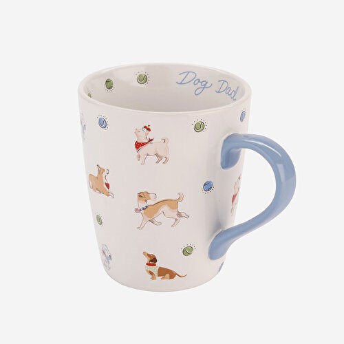 CATH KIDSTON Dog Dad Mavi Stoneware Kupa 375 Ml