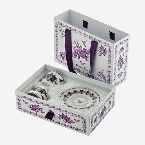 Chiara Alessi Allure Mor Porselen Kahve Fincan Seti 120 Ml