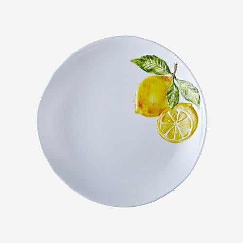Chiara Alessi Amalfi Beyaz Melamin Yemek Tabağı 28 Cm