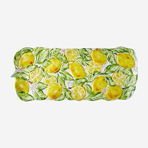 Chiara Alessi Capri Sarı Melamin Servis Tabağı 48 Cm