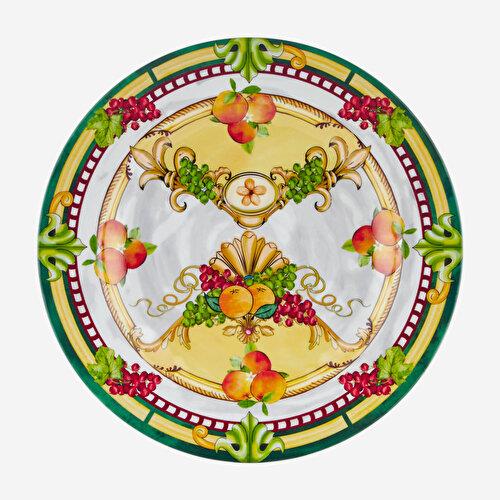Chiara Alessi Carpe Diem Sarı Melamin Yemek Tabağı 28 Cm
