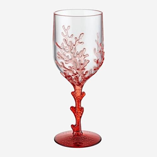Chiara Alessi Coral Kırmızı Akrilik Kadeh 400 Ml