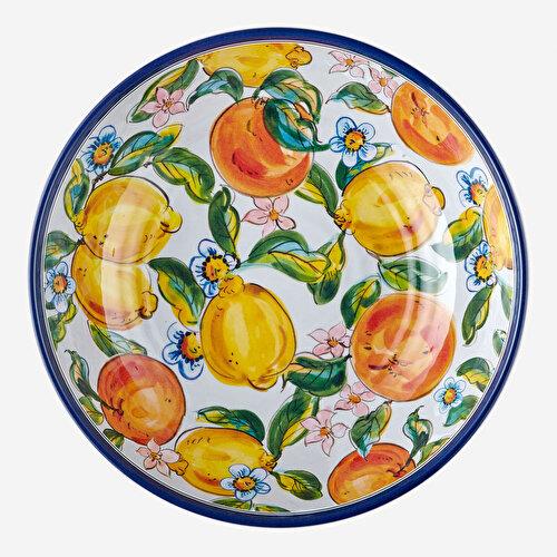 Chiara Alessi Limoncello Beyaz Melamin Kase 34 Cm