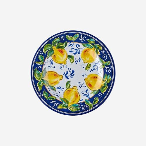 Chiara Alessi Limoncello Mavi Melamin Kahvaltı Tabağı 23 Cm