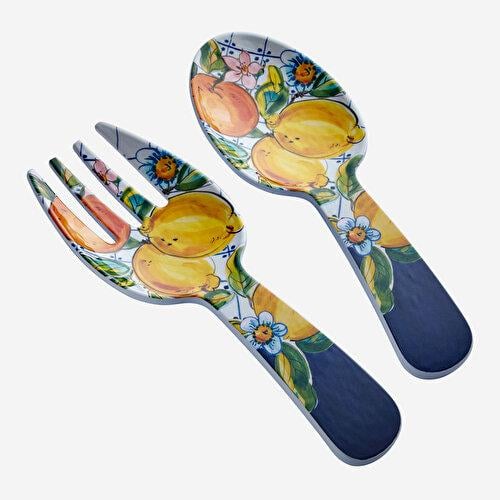 Chiara Alessi Limoncello Mavi Melamin Servis Seti 30 Cm