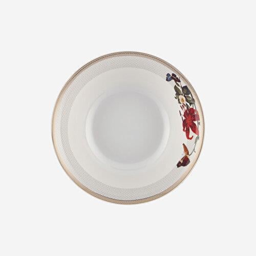 Chiara Alessi White Garden Beyaz Porselen Kase 14 Cm