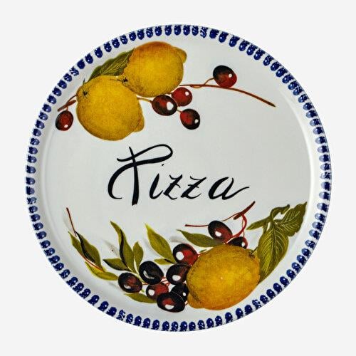 EDELWEISS ITALY Beyaz Seramik Pizza Tabağı 33 Cm