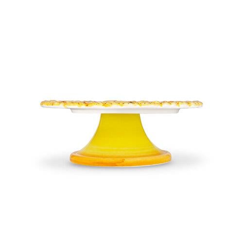 EDELWEISS ITALY Camomilla Sarı Seramik Kek Standı 22 Cm