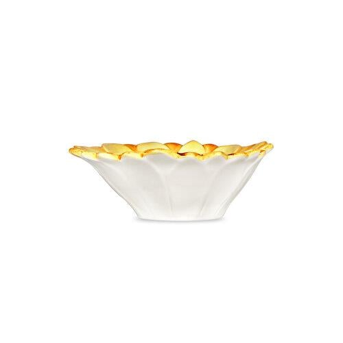 EDELWEISS ITALY Camomilla Sarı Seramik Kase 16 Cm