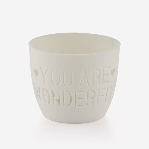 Gift Company Beyaz Porselen Wonderful Mumluk 8X5x10 Cm