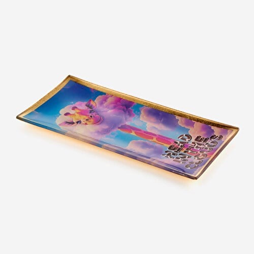 Gift Company Mavi Cam Dream Giraffe Dekoratif Tabak 10X0,8X21 Cm