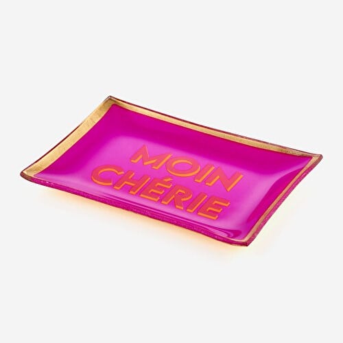Gift Company Mor Cam Moin Cherie Dekoratif Tabak 10X0,8X14,2 Cm
