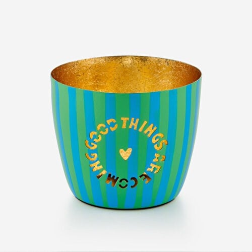 Gift Company Yeşil Demir Good Things Mumluk 8X5x10 Cm
