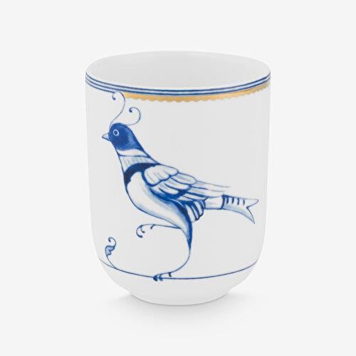 Pip Studio Blue Bird Beyaz Porselen Latte Bardağı 250 Ml
