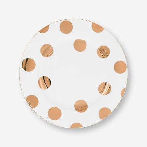 Pip Studio Dot Delight Beyaz Porselen Kahvaltı Tabağı 23 Cm
