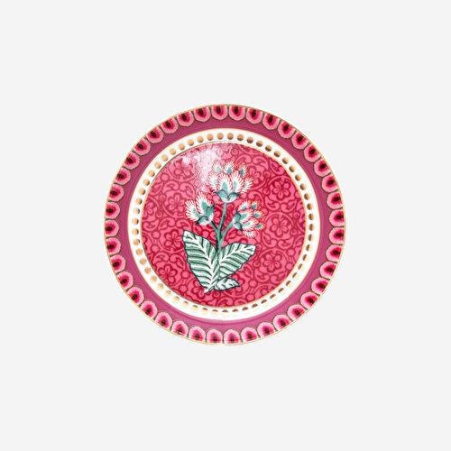 Pip Studio Flower Festival Kırmızı Porselen Çay Tabağı 9 Cm