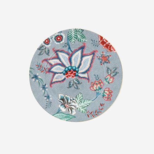 Pip Studio Flower Festival Mavi Porselen Pasta Tabağı 17 Cm