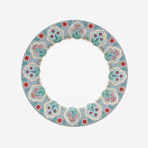 Pip Studio Flower Festival Mavi Porselen Kahvaltı Tabağı 21 Cm